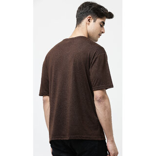 Premium Men Leotude Men Brown Printed Cotton Blend T-Shirt 2025 at ShopCircuit | ONDC