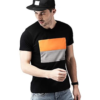 Chic Men Leotude Men Black Printed Cotton Blend Casual T-Shirt 2025 at ShopCircuit | ONDC