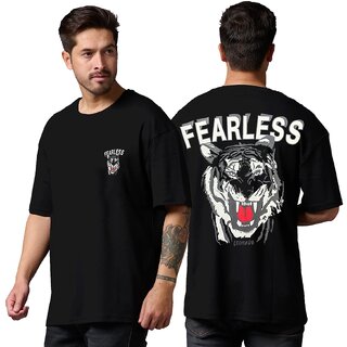Premium Men Leotude Men Black Printed Cotton Blend T-Shirt 2025 at ShopCircuit | ONDC