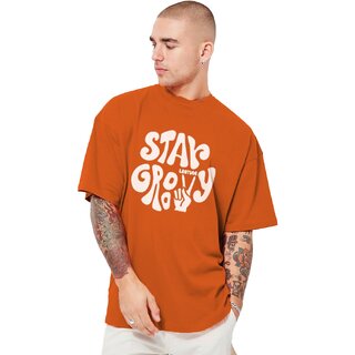 Top Men Leotude Men Orange Printed Cotton Blend T-Shirt 2025 at ShopCircuit | ONDC