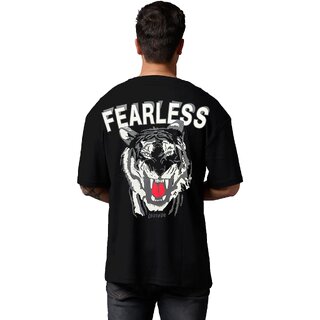 Premium Men Leotude Men Black Printed Cotton Blend T-Shirt 2025 at ShopCircuit | ONDC