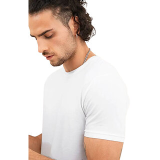 Modern Men Classic White Round Neck T-Shirt: Comfortable and Stylish 2025 at ShopCircuit | ONDC