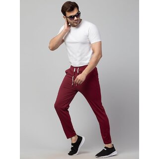 Exclusive Men HEATHEX Men's Solid Stretchable Track Pants with Insert Pocket 2025 at ShopCircuit