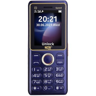 MTR Speed 4G (Dual Sim, 2.4 Inch Display, 3000 mAh Battery, Dark Blue) - Mobile Phone | Buy online on ZillyBuy