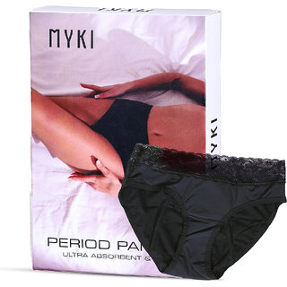New Women Myki Black Cotton Blend Solid Panty 2025 at ShopCircuit | ONDC