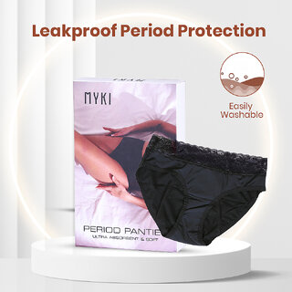 New Women Myki Black Cotton Blend Solid Panty 2025 at ShopCircuit | ONDC