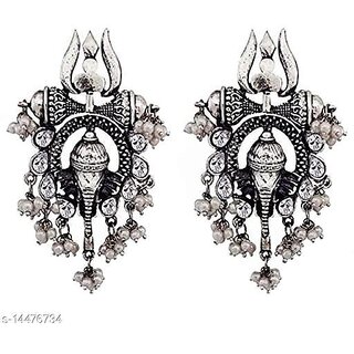 Twinkling Fusion Oxidised Earrings for Women - Earrings | Buy online on ZillyBuy