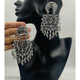 Modern Oxidised Earrings  Studs for Women - Earrings | Buy online on ZillyBuy