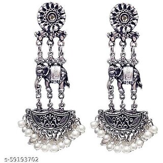 Essential Oxidised Earrings  Studs for women - Earrings | Buy online on ZillyBuy