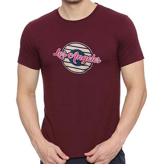 Best Men HIT SQUARE Maroon Pure Cotton Round Neck Printed For Men 2025 at ShopCircuit | ONDC