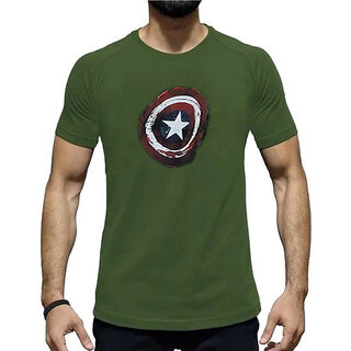 Best Men HIT SQUARE Olive Pure Cotton Round Neck Printed For Men 2025 at ShopCircuit | ONDC