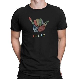 Latest Men HIT SQUARE Black Pure Cotton Round Neck Printed For Men 2025 at ShopCircuit | ONDC