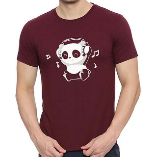 Trendy Men HIT SQUARE Maroon Pure Cotton Round Neck Printed For Men 2025 at ShopCircuit | ONDC