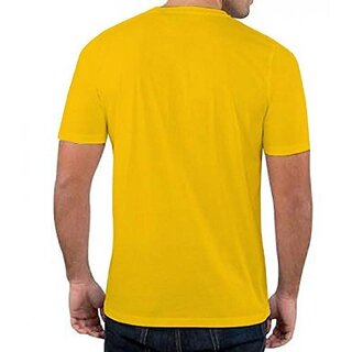 Chic Men HIT SQUARE Yellow Pure Cotton Round Neck Printed For Men 2025 at ShopCircuit | ONDC