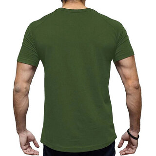 Chic Men HIT SQUARE Olive Pure Cotton Round Neck Printed For Men 2025 at ShopCircuit | ONDC