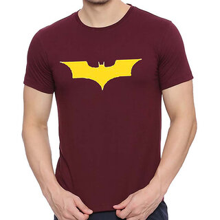 Luxurious Men HIT SQUARE Maroon Pure Cotton Round Neck Printed For Men 2025 at ShopCircuit | OND