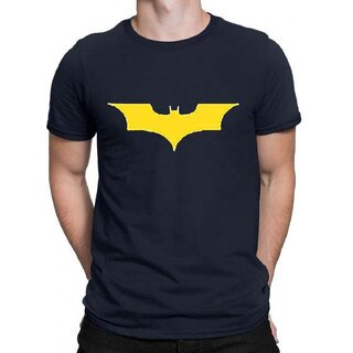 Elegant Men HIT SQUARE Navy Blue Pure Cotton Round Neck Printed For Men 2025 at ShopCircuit | ON
