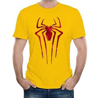 Affordable Men HIT SQUARE Yellow Pure Cotton Round Neck Printed For Men 2025 at ShopCircuit | ON
