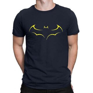Elegant Men HIT SQUARE Navy Blue Pure Cotton Round Neck Printed For Men 2025 at ShopCircuit | ON