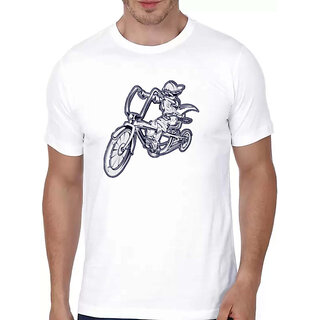 Best Men HIT SQUARE White Pure Cotton Round Neck Printed For Men 2025 at ShopCircuit | ONDC