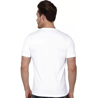 Chic Men HIT SQUARE White Pure Cotton Round Neck Printed For Men 2025 at ShopCircuit | ONDC