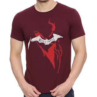 Luxurious Men HIT SQUARE Maroon Pure Cotton Round Neck Printed For Men 2025 at ShopCircuit | OND