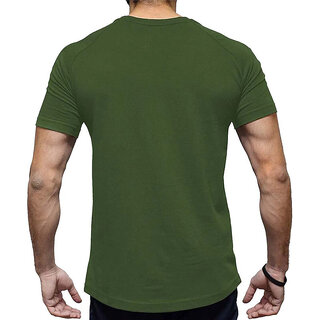 Elegant Men HIT SQUARE Olive Pure Cotton Round Neck Printed For Men 2025 at ShopCircuit | ONDC