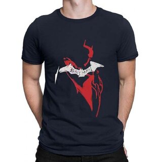 Stylish Men HIT SQUARE Navy Blue Pure Cotton Round Neck Printed For Men 2025 at ShopCircuit | ON