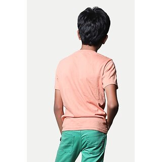 Latest Data - Not - Present Radprix Boys Printed Pure Cotton T Shirt (Orange, Pack Of 1) 2025 at