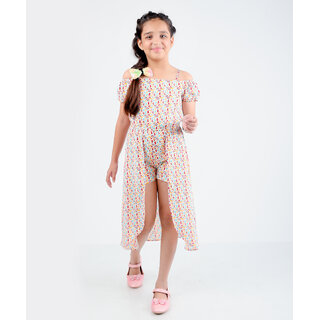 Best Data - Not - Present Kids Cave Floral Print Girls Jumpsuit 2025 at ShopCircuit | ONDC