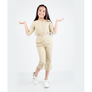 Exclusive Data - Not - Present Kids Cave Solid Girls Jumpsuit 2025 at ShopCircuit | ONDC