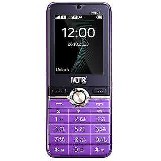 MTR Pride (Dual SIM, 2.4 Inch Display, 3000mAh Battery, Purple) - Mobile Phone | Buy online on ZillyBuy
