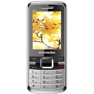 KECHAODA K28 (Dual SIM, 2.4 Inch Display, 1800mAh Battery, Black-Silver 32GB) - Mobile Phone | Buy online on ZillyBuy