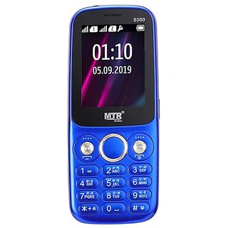 MTR S500 (Dual SIM, 2.4 Inch Display, 3000mAh Battery, Blue) - Mobile Phone | Buy online on ZillyBuy