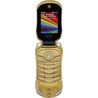 MTR CAR Shaped (Dual SIM, 1.77 Inch Display, 1100mAh Battery, Gold) - Mobile Phone | Buy online on ZillyBuy
