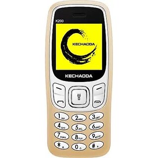 KECHAODA K200 (Dual SIM, 1.3 Inch Display, 400mAh Battery, Gold) - Mobile Phone | Buy online on ZillyBuy
