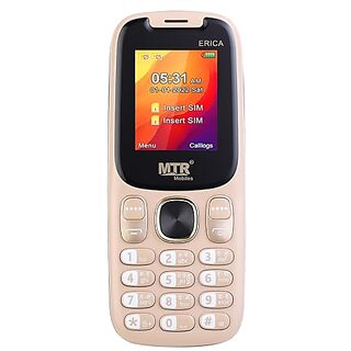 MTR Erica (Dual SIM, 1.77 Inch Display, 1100mAh Battery, Gold) - Mobile Phone | Buy online on ZillyBuy