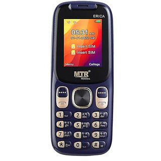 MTR Erica (Dual SIM, 1.77 Inch Display, 1100mAh Battery, Dark Blue) - Mobile Phone | Buy online on ZillyBuy