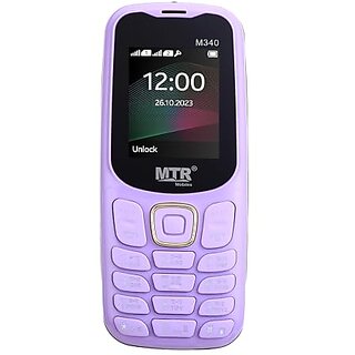 MTR M340 (Dual SIM, 1.77 Inch Display, 1100mAh Battery, Purple) - Mobile Phone | Buy online on ZillyBuy