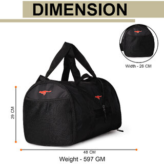 Gene Bags MN 0272 Foldable Gym Bag / Duffle  Travelling Bag With Shoe Compartment
