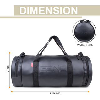 Gene Bags MN-0318 Leatherite Gym Bag / Duffle  Travelling Bag With Shoe Compartment