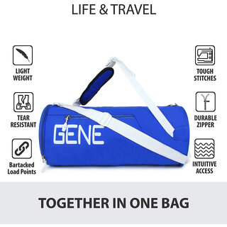 Gene Bags MN-0340 Gym Bag / Duffle  Travelling Bag with Shoe Compartment