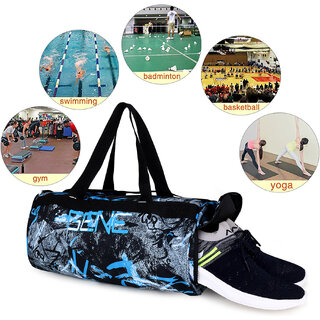 Gene Bags MN-0350 Gym Bag / Duffle  Travelling Bag with Shoe Compartment