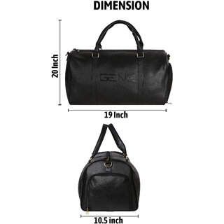 Gene Bags MN-0353 Leatherite Gym Bag / Duffle  Travelling Bag with Shoe Compartment