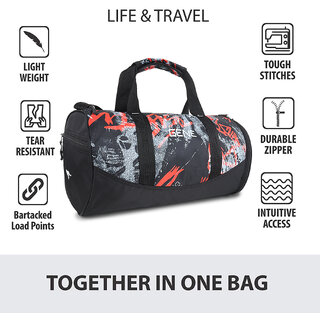 Gene Bags MTT-1135 Gym Bag / Duffle  Travelling Bag with Shoe Compartment