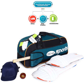 Gene Bags CKG 06 Cricket Kit Bag With Wheel And Extra Strap For Holding Bag