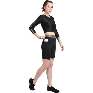 Elegant Data - Not - Present Ninq Solid Women Yellow, Black Tights 2025 at ShopCircuit | ONDC