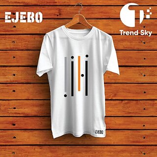 Trendy Men Graphic Print Men White Round Neck Polyester Casual T-Shirt 2025 at ShopCircuit | OND