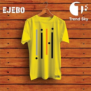 Best Men Graphic Print Men Yellow Round Neck Polyester Casual T-Shirt 2025 at ShopCircuit | ONDC
