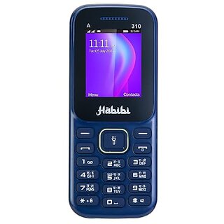 Habibi 310 (Dual Sim, 1.8 Inch Inch Display, 1100 mAh Battery, Blue) - Mobile Phone | Buy online on ZillyBuy